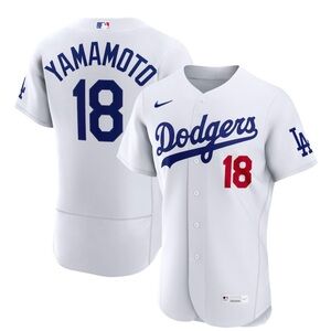 Yoshinobu Yamamoto Los Angeles Dodgers Nike Home Authentic Jersey - White